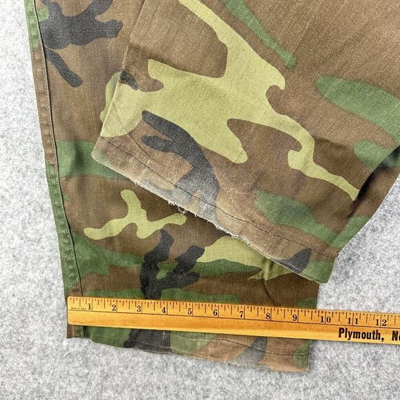 Vintage Gung Ho Burk Camo Pants Mens 34 Military Cargo Y2K Distressed USA Made* - Picture 14 of 16